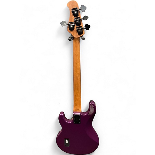 Used Sterling by Music Man Ray34 purple sparkle Electric Bass Guitar