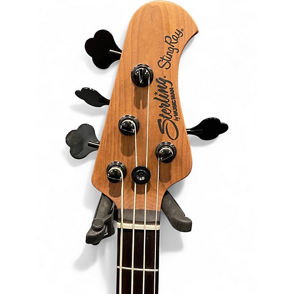 Used Sterling by Music Man Ray34 purple sparkle Electric Bass Guitar