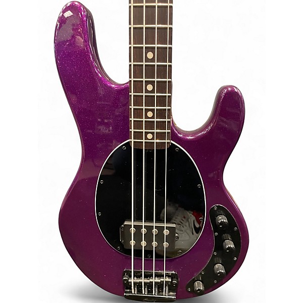 Used Sterling by Music Man Ray34 purple sparkle Electric Bass Guitar