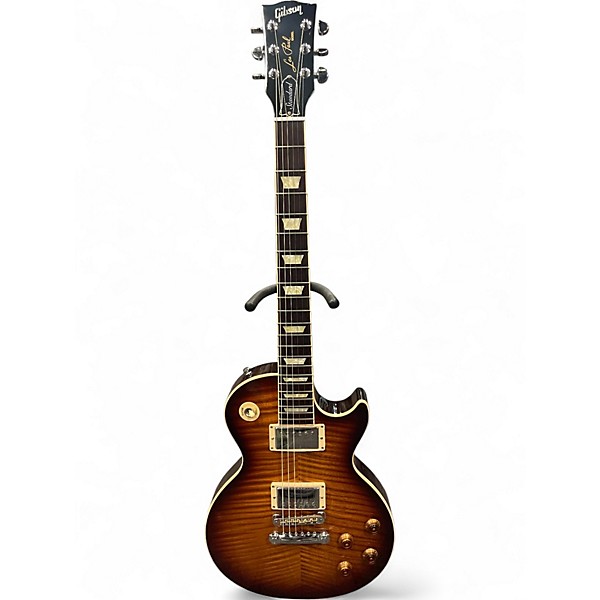 Used Gibson Les Paul Standard Premium Plus 1960S Neck 4A TIGER BURST Solid Body Electric Guitar