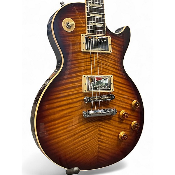 Used Gibson Les Paul Standard Premium Plus 1960S Neck 4A TIGER BURST Solid Body Electric Guitar