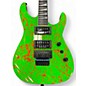 Used Jackson Custom Shop DK 2H FR  Green\Orange Splatter Solid Body Electric Guitar