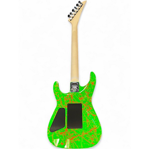 Used Jackson Custom Shop DK 2H FR  Green\Orange Splatter Solid Body Electric Guitar