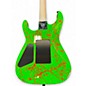 Used Jackson Custom Shop DK 2H FR  Green\Orange Splatter Solid Body Electric Guitar