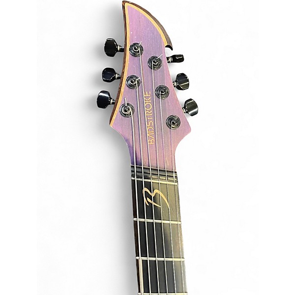 Used Badstroke Fiend Series Leyak Purple Solid Body Electric Guitar