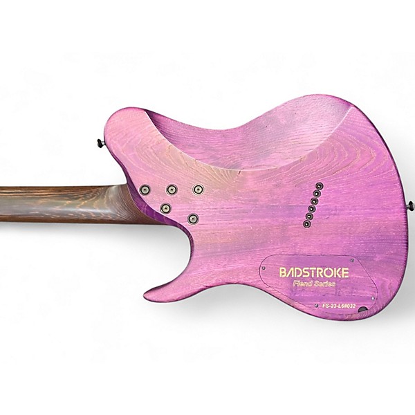 Used Badstroke Fiend Series Leyak Purple Solid Body Electric Guitar