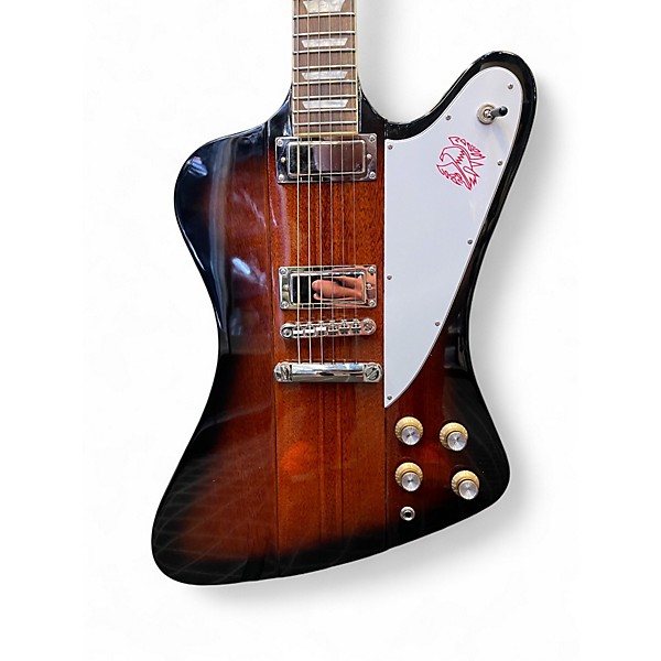 Used 2020 Epiphone Firebird Studio Vintage Sunburst Solid Body Electric Guitar