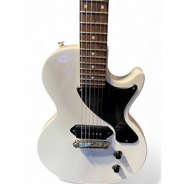 Used Epiphone Billie Joe Armstrong Les Paul Jr. White Solid Body Electric Guitar