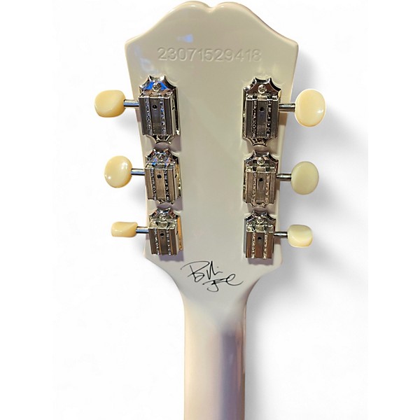 Used Epiphone Billie Joe Armstrong Les Paul Jr. White Solid Body Electric Guitar