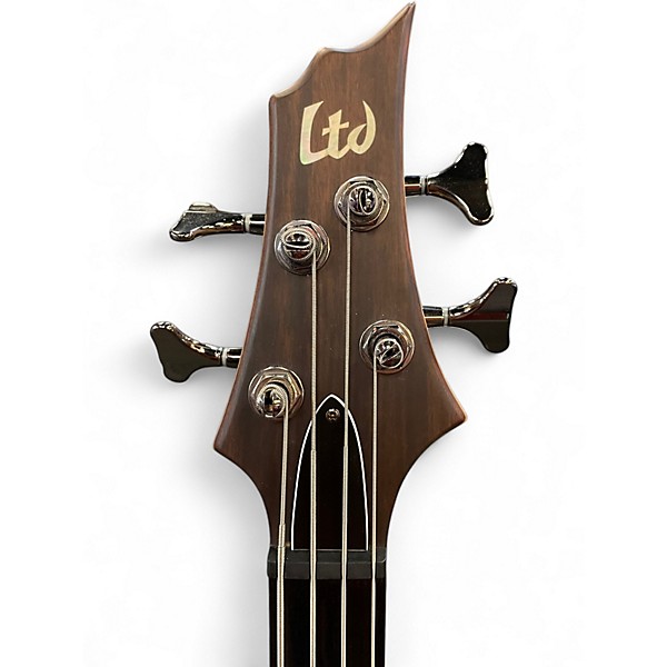 Used ESP LTD F4E Walnut Electric Bass Guitar
