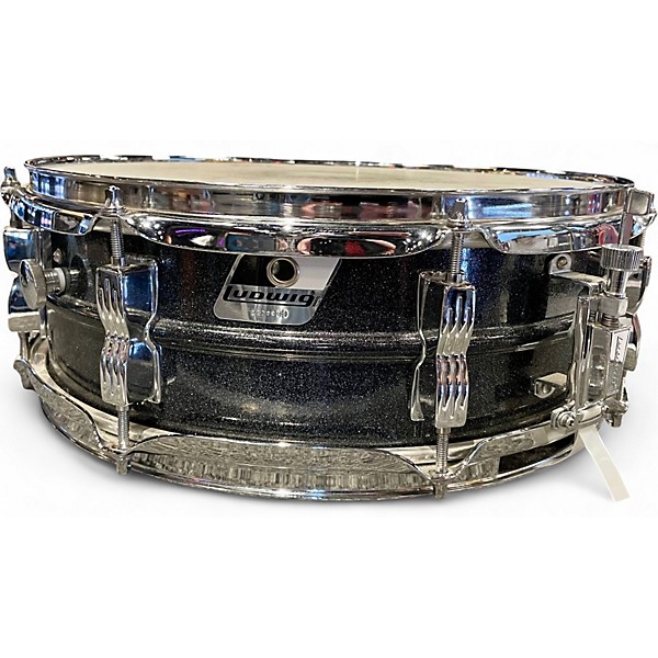 Used Ludwig 14X5 Acrolite Snare Black Galaxy Drum