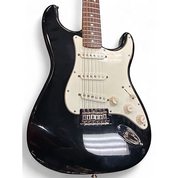 Used Fender stratocaster Black Solid Body Electric Guitar