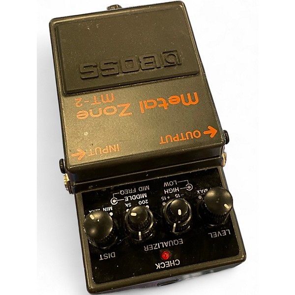 Used BOSS MT2 Metal Zone Distortion Effect Pedal