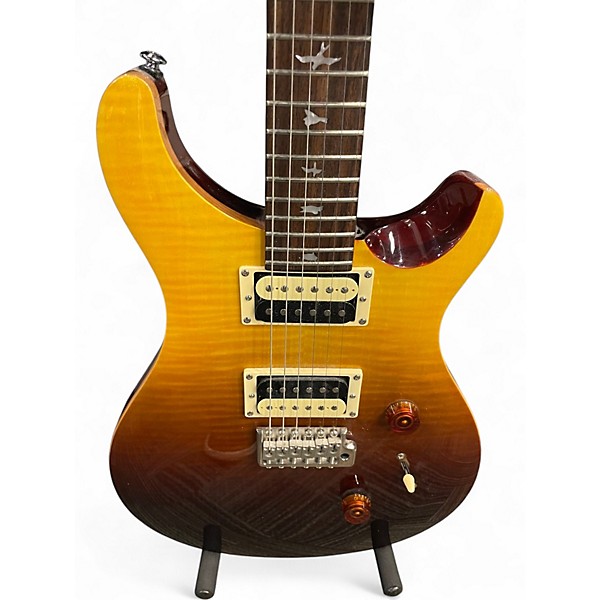 Used PRS SE Custom 24 AMBER FADE Solid Body Electric Guitar