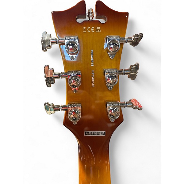 Used D'Angelico Premier Series SS Cherry Sunburst Hollow Body Electric Guitar