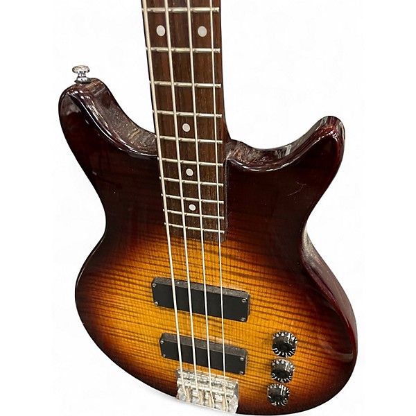 Used Hamer SB-4F Sunburst Electric Bass Guitar