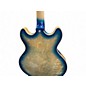 Used D'Angelico Premier Series DC Baltic Blue Silver Burst Hollow Body Electric Guitar
