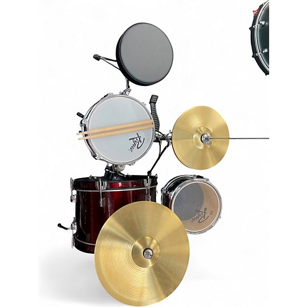 Used Rogue 3 Piece Kids Drum Kit Red Drum Kit