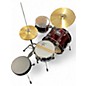 Used Rogue 3 Piece Kids Drum Kit Red Drum Kit