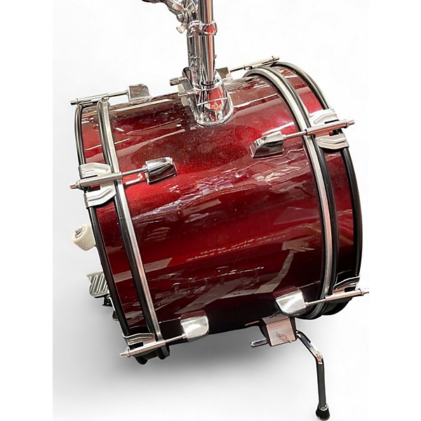 Used Rogue 3 Piece Kids Drum Kit Red Drum Kit