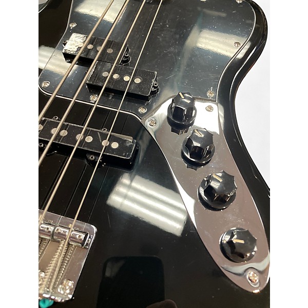 Used Squier Vintage Modified Jaguar Bass Black Electric Bass Guitar