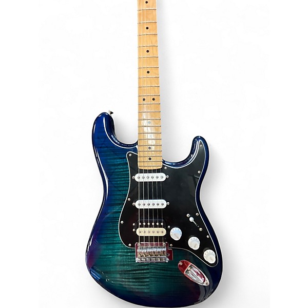 Used Fender Player II Limited Edition Plus Top Figured Blue Burst Solid Body Electric Guitar