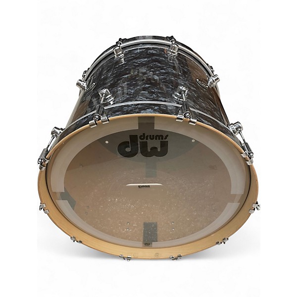 Used DW 5 Piece Performance Series Silver Oyster Pearl Drum Kit