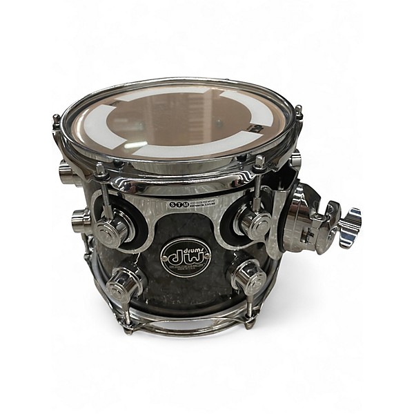 Used DW 5 Piece Performance Series Silver Oyster Pearl Drum Kit
