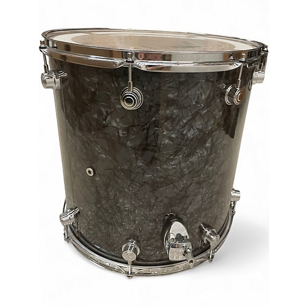 Used DW 5 Piece Performance Series Silver Oyster Pearl Drum Kit