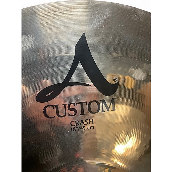 Used Zildjian 18in A Custom Crash Cymbal