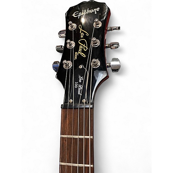 Used 2010s Epiphone Les Paul 100 Bolt On 3 Color Sunburst Solid Body Electric Guitar