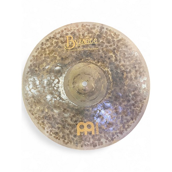 Used MEINL 15in Byzance Extra Dry Medium Thin HiHat Pair Cymbal