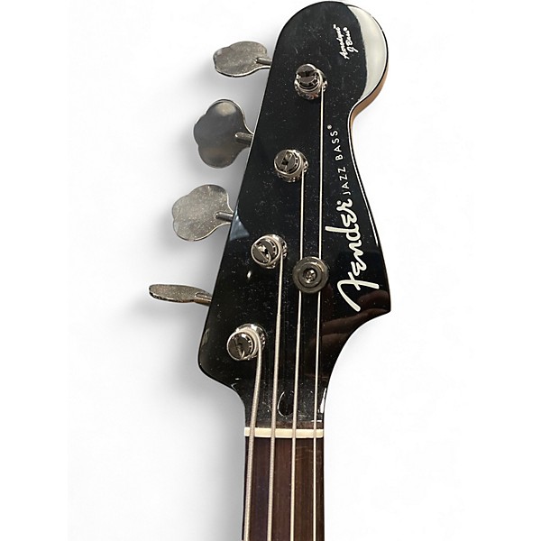 Used Fender Aerodyne Jazz Bass Gloss Black Electric Bass Guitar