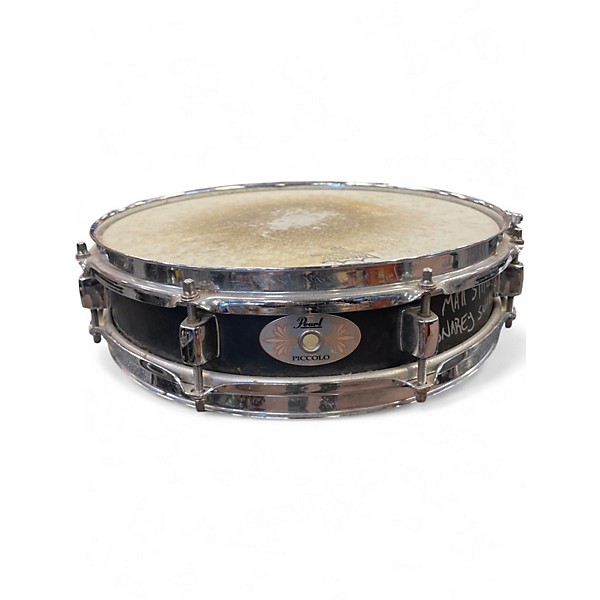 Used Pearl 13in Piccolo Snare STEEL BLACK Drum