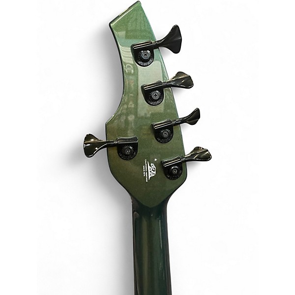 Used Ernie Ball Music Man Bongo 5 HH Emerald Iris Electric Bass Guitar