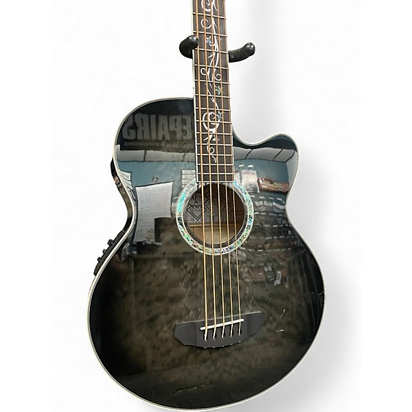Used Michael Kelly MKDF5 5 String Dragonfly Acoustic Electric Smoke Burst Acoustic Bass Guitar
