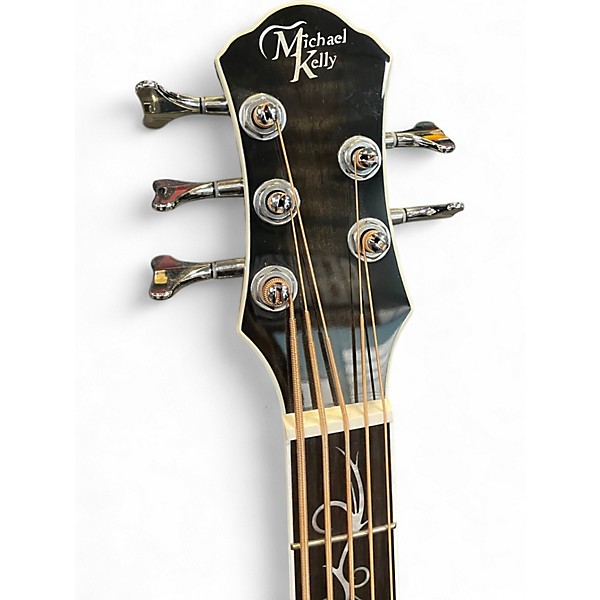 Used Michael Kelly MKDF5 5 String Dragonfly Acoustic Electric Smoke Burst Acoustic Bass Guitar