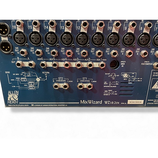 Used Allen & Heath MixWizard WZ16:2DX Unpowered Mixer