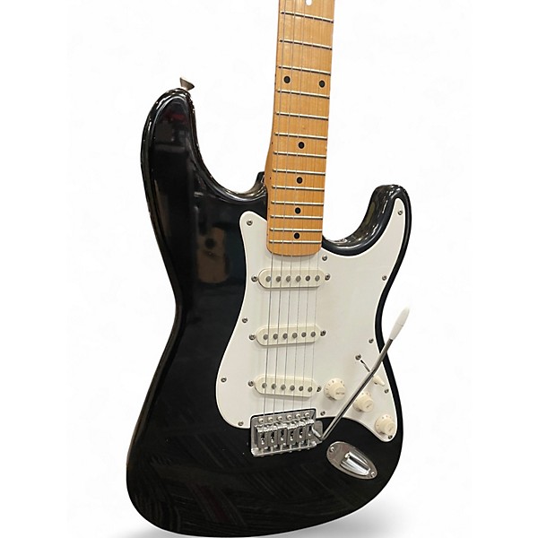 Used Squier MIK Stratocaster Black Solid Body Electric Guitar