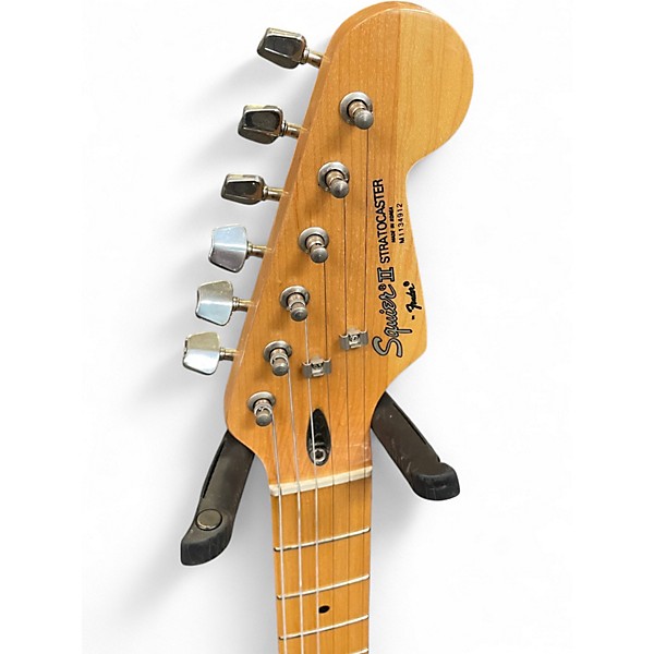 Used Squier MIK Stratocaster Black Solid Body Electric Guitar