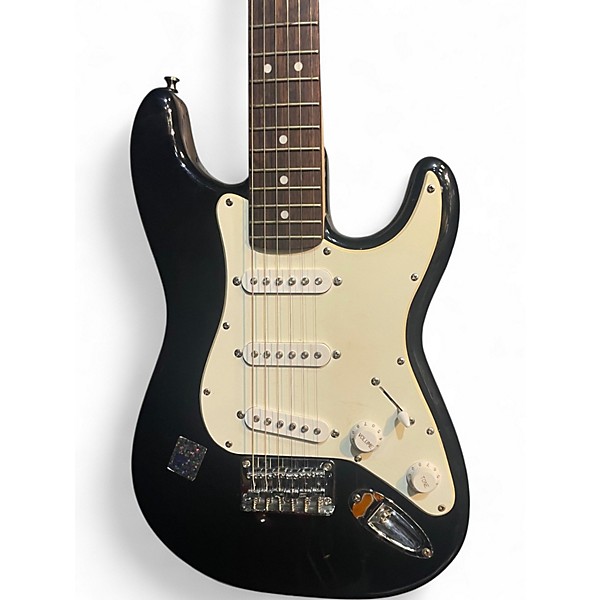 Used Squier Mini Affinity Stratocaster Black and White Electric Guitar
