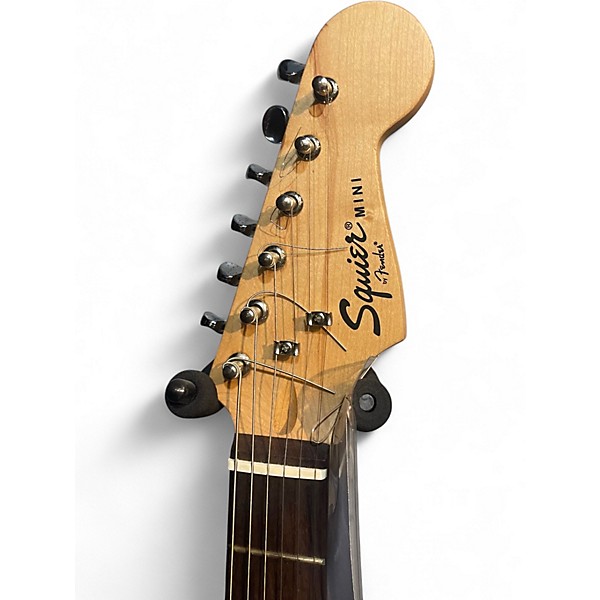 Used Squier Mini Affinity Stratocaster Black and White Electric Guitar