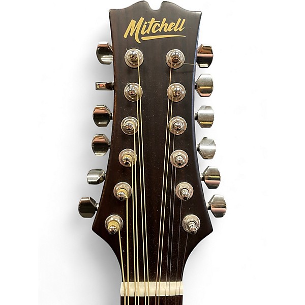 Used Mitchell T331TCE-BST Edge Burst 12 String Acoustic Electric Guitar