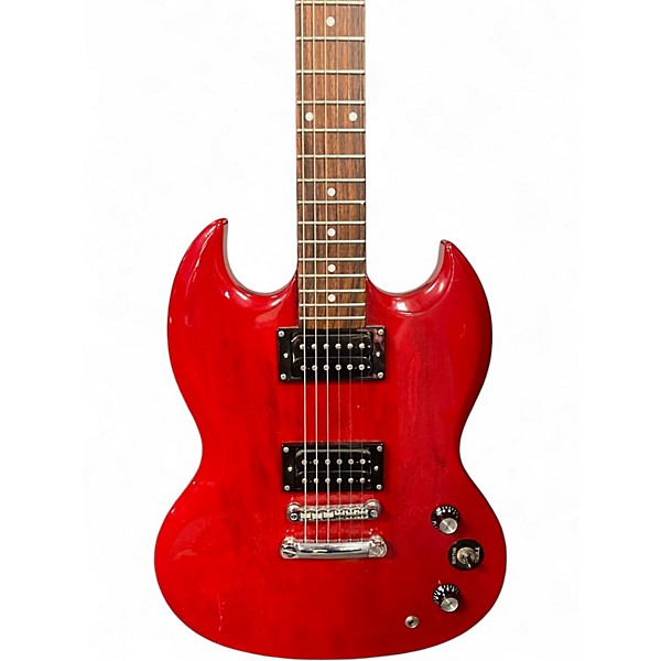 Used 2000s Epiphone Special SG Model Cherry Solid Body Electric Guitar