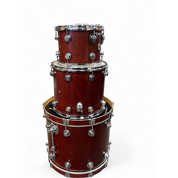 Used DW 3 Piece Collector's Series Satin Red Drum Kit