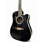 Used Takamine EF341SC Black Acoustic Electric Guitar