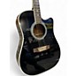 Used Takamine EF341SC Black Acoustic Electric Guitar