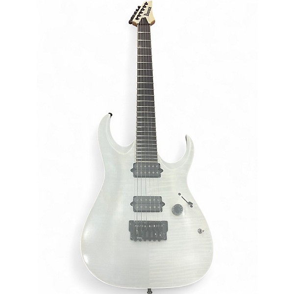 Used Ibanez RGAIX6FM Trans White Solid Body Electric Guitar