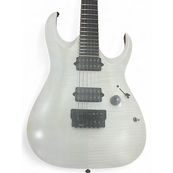 Used Ibanez RGAIX6FM Trans White Solid Body Electric Guitar