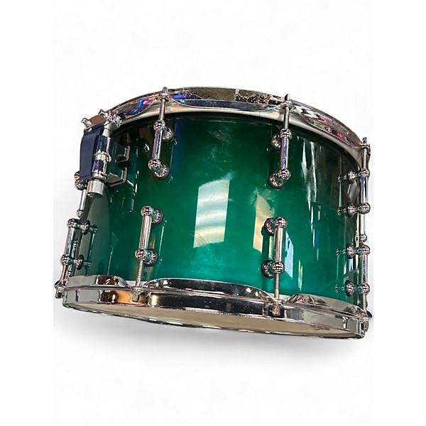 Used SPL 14in 468 SNARE GREEN TO BLACK FADE Drum